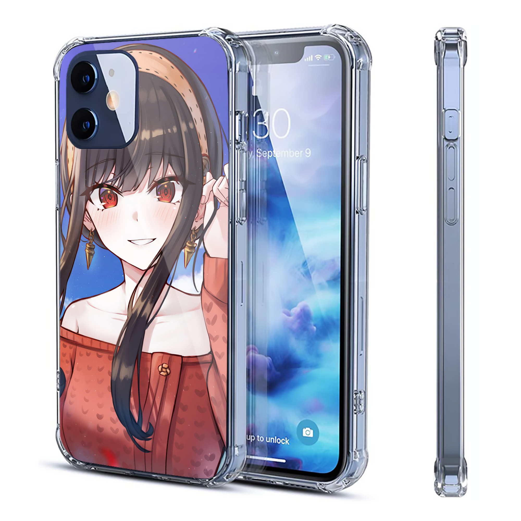 （画像用） SPY×FAMILY间谍家家酒 【iPhone 12シリーズ対応】透明スマホケース（クリアソフトケース）